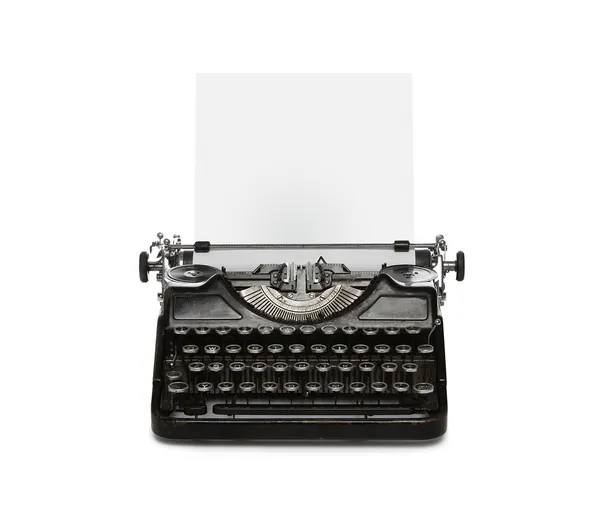 Ретро пишущая машинка с копировальным пространством — стоковое фото
