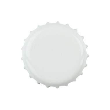 Blank bottle cap with clipping path clipart