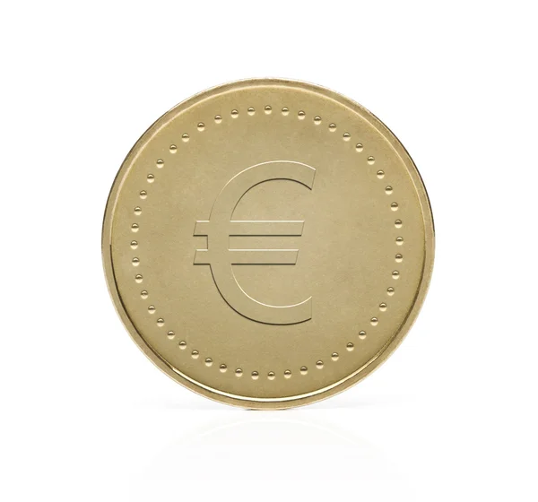 黄金欧元硬币 — 图库照片