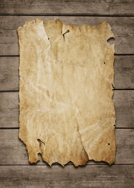 Eski kağıt levha ahşap duvar — Stok fotoğraf