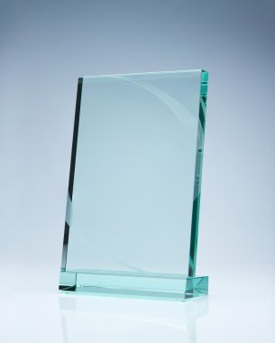 Blank award with copy space