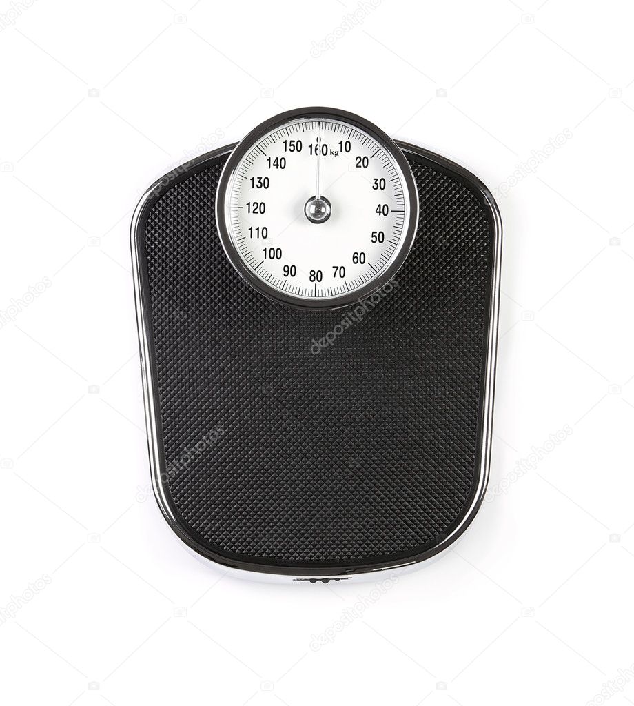 Weight scale isolated on white