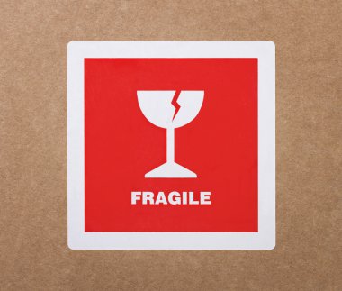 Fragile sticker clipart