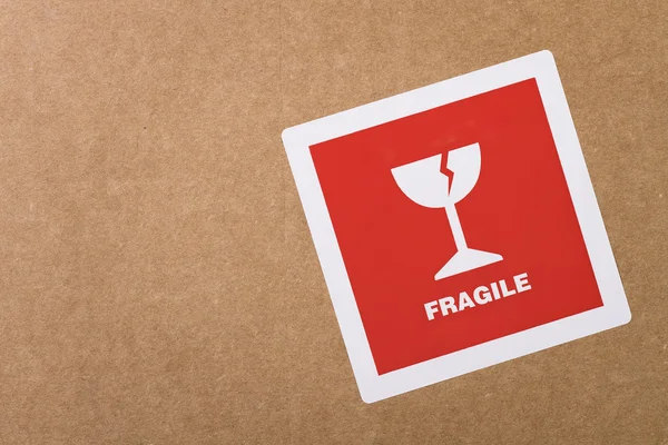Fragile sticker with copy space — Stock Photo, Image