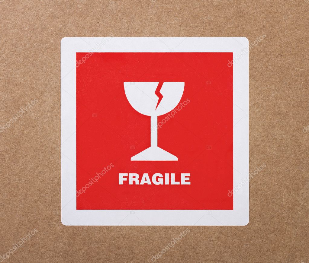 Fragile sticker