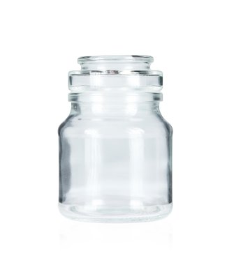 Empty glass jar clipart