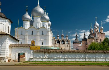 Antik şehir rostov kremlin katedralde varsayım