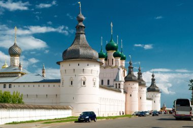 Kremlin of ancient town of Rostov the Great, Russia clipart
