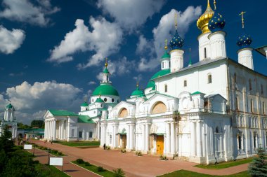 Spaso-Yakovlevsky Monastery in ancient town of Rostov the Great clipart