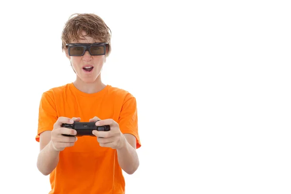 3D video oyunu gözlük — Stok fotoğraf
