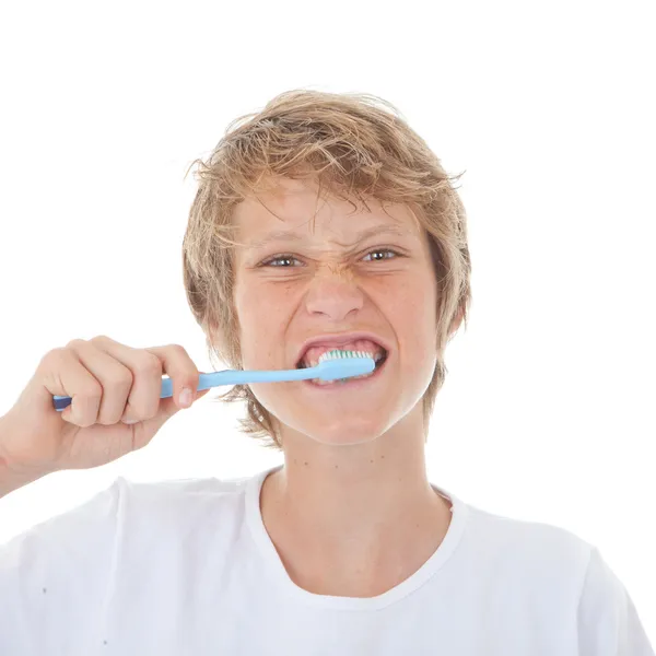 Child brushing teeth — Stock Photo, Image