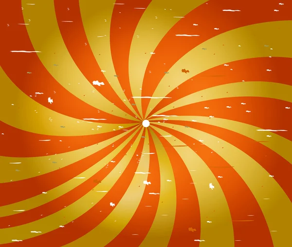 Kırmızı ve sarı spiral çizgili arka plan — Stok Vektör