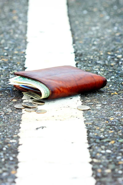 Втрачені гаманець — стокове фото