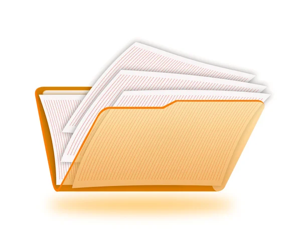 Folder with a documents — Stock Photo, Image