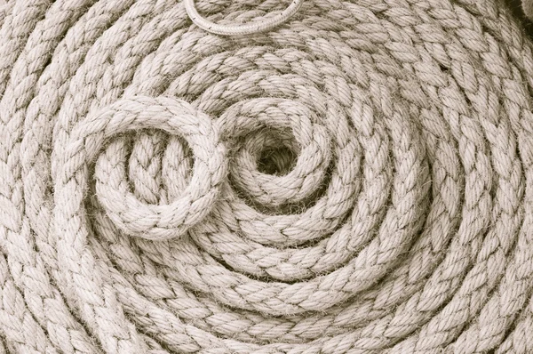 编织的船绳 — 图库照片