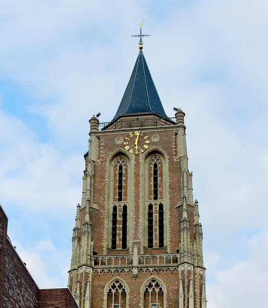Der alte Kirchturm in Gorinchem. Niederlande — Stockfoto