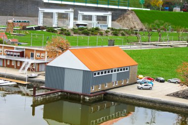 Madurodam - minyatür kenti yakınlarındaki Lahey, Hollanda.