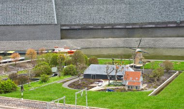 Madurodam - minyatür kenti yakınlarındaki Lahey, Hollanda.