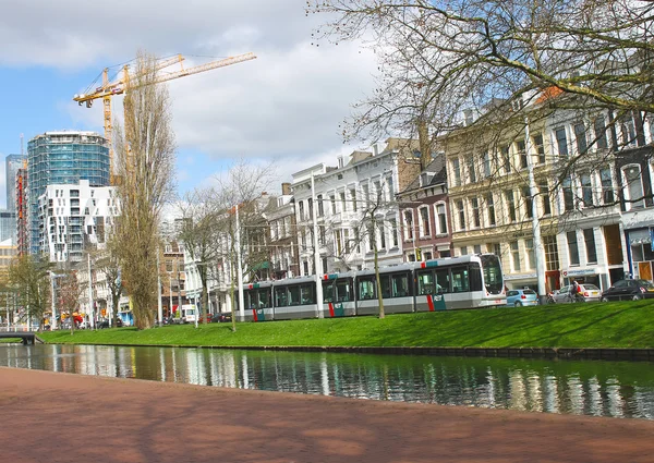 Op de straten van de stad rotterdam. Nederland — Stockfoto