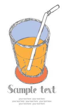 Juice card clipart