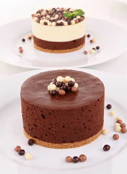 Csokoládé mousse torta — Stock Fotó
