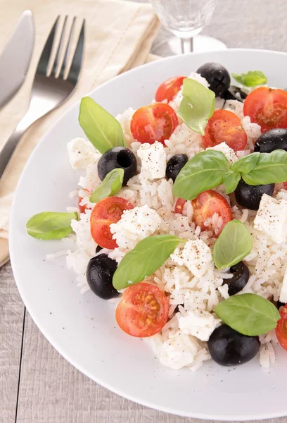 stock image Fresh rice salad