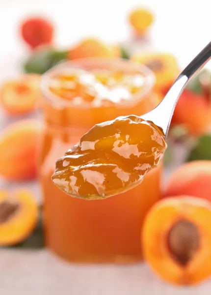 Gastronomische abrikoos jam — Stockfoto