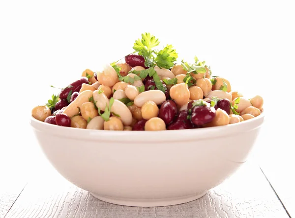 Zdravé fazole salát — Stock fotografie
