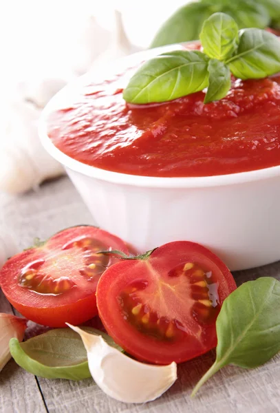 Zupy/sos pomidorowy — Zdjęcie stockowe