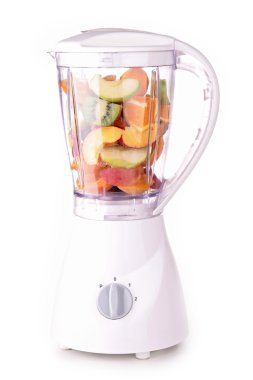 Blender with fruits clipart