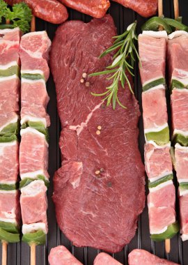 Raw meats clipart