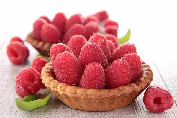 Raspberry fruit tart — Stock Photo, Image