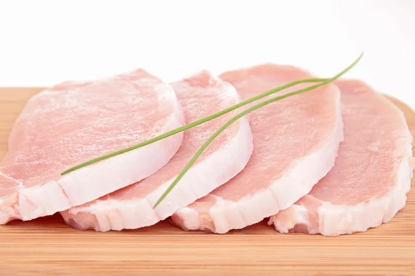 Сире м'ясо свинини — стокове фото