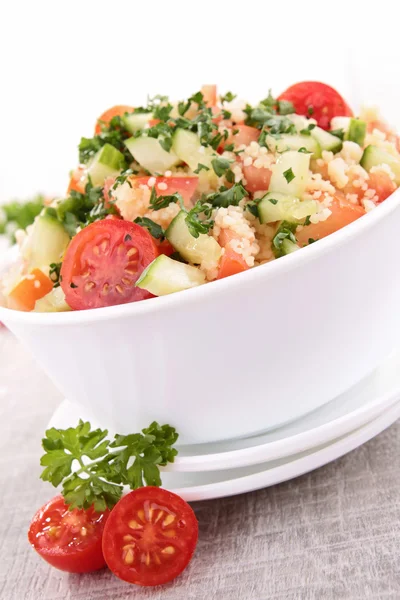 Fresh couscous salad with vegetables — Stock Photo, Image
