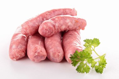 Raw sausages clipart