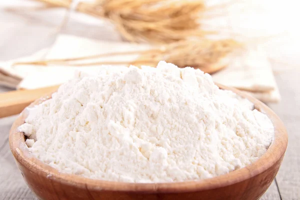 Close up on heap of flour — Stock Photo, Image