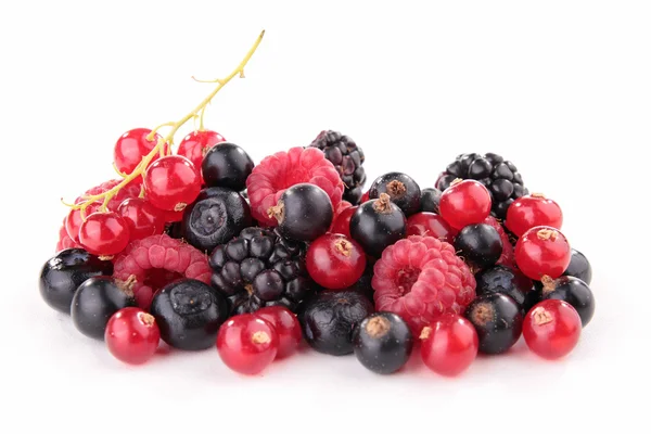 Isolated assortment of berries — Stock Photo, Image
