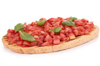 domates ve fesleğen bruschetta