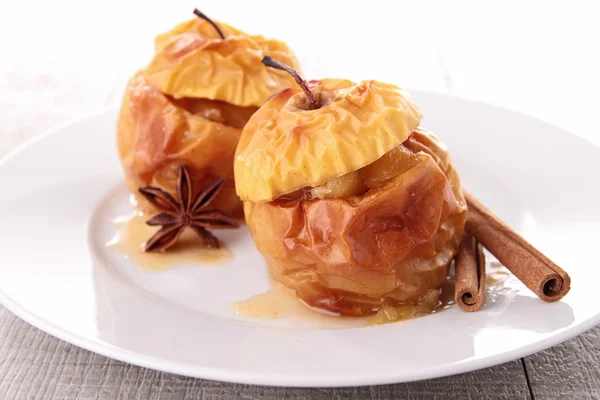 Gourmet baked apple — Stock Photo, Image