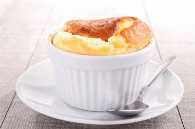 Gourmet cheese souffle clipart