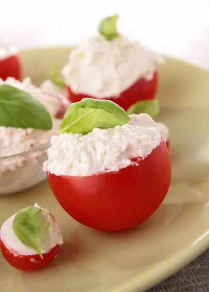 stock image Tomato stuffed with cheese