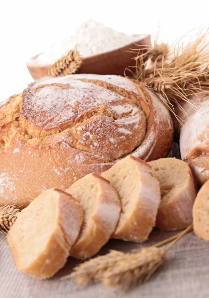 Composition of assortment of bread — Stock Photo, Image