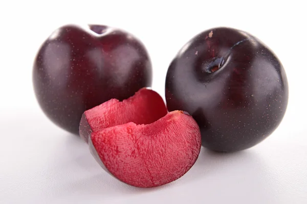Fruits à prunes rouges — Photo