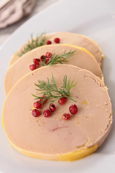 Slice of foie gras — Stock Photo, Image