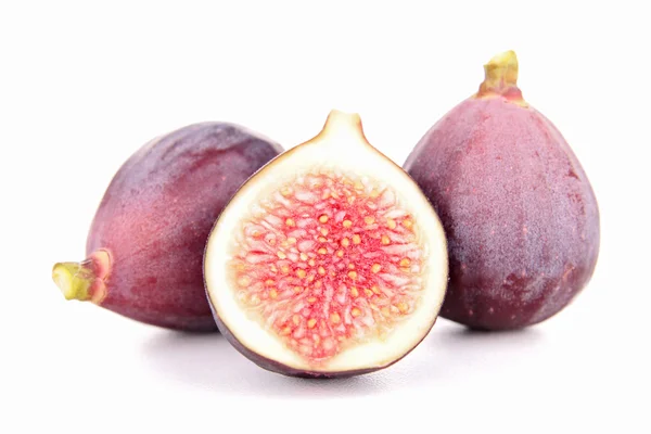 Fresh fig on white — Stock Photo, Image