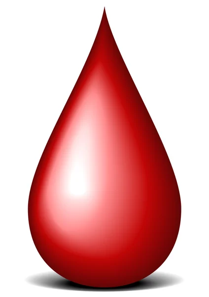 Druppel bloed — Stockvector