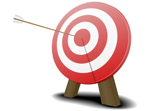 stock vector target with arrow