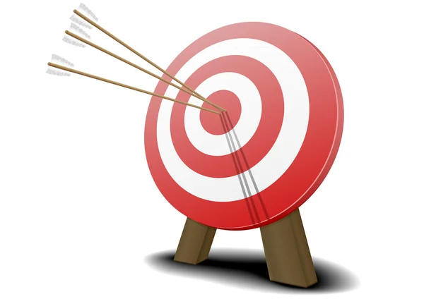 Target with arrows — Stock Vector