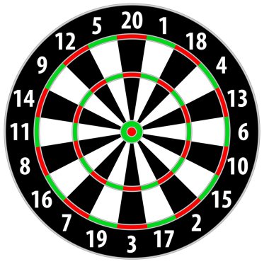 dart board clipart