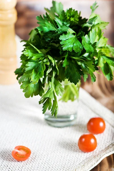 Parsley in the glass — Stock Photo, Image